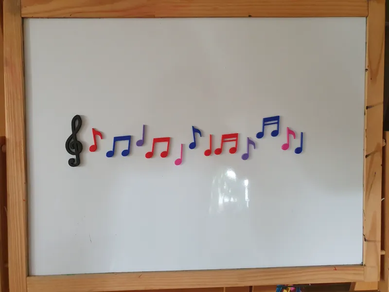 magnetic musical notes for white boards