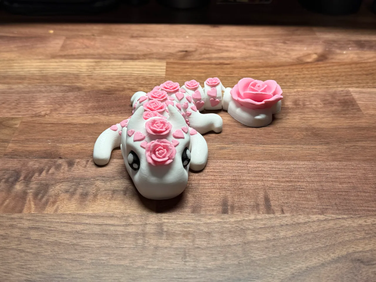 Baby Articulated Valentine Dragon - By Vixvvo3D view 2