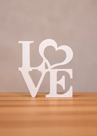 Décoration lumineuse « Love » avec cœur — photo 3