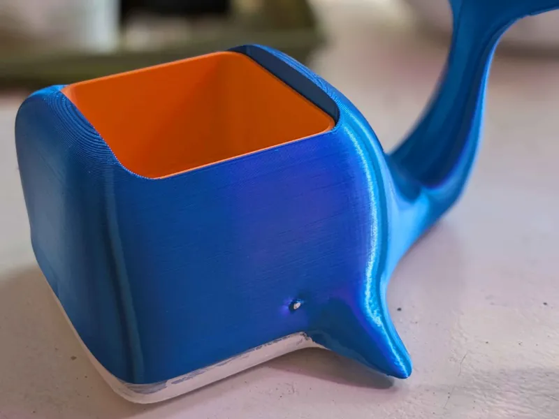 Whale Planter (simple self watering planter)