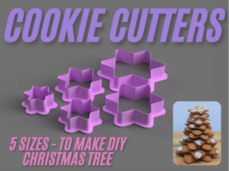 Cookie cutters 5 sizes to make DIY Christmas Tree