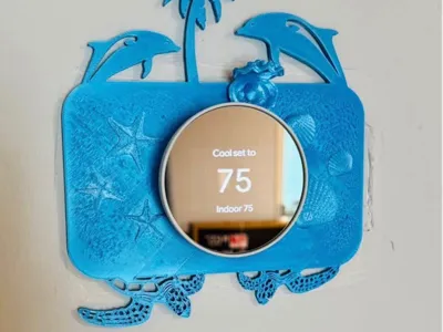 Google Nest Thermostat Backplate - Beach Vibes