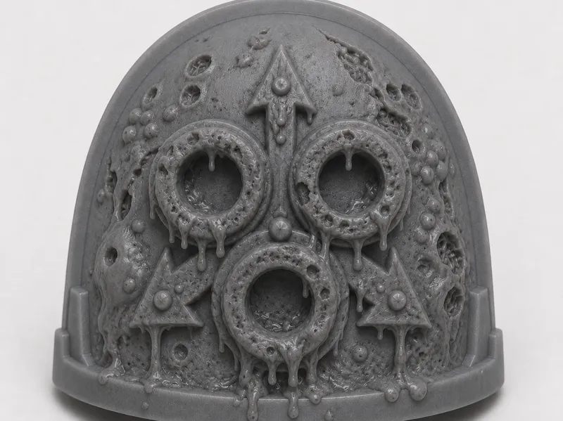 Nurgle-Style Plague Shoulder Pads – Set of 10