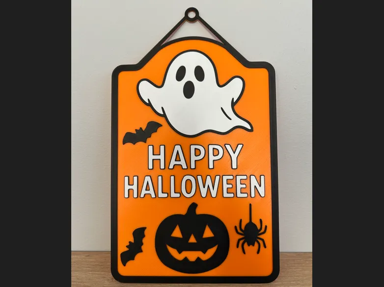 Happy Halloween door or window sign