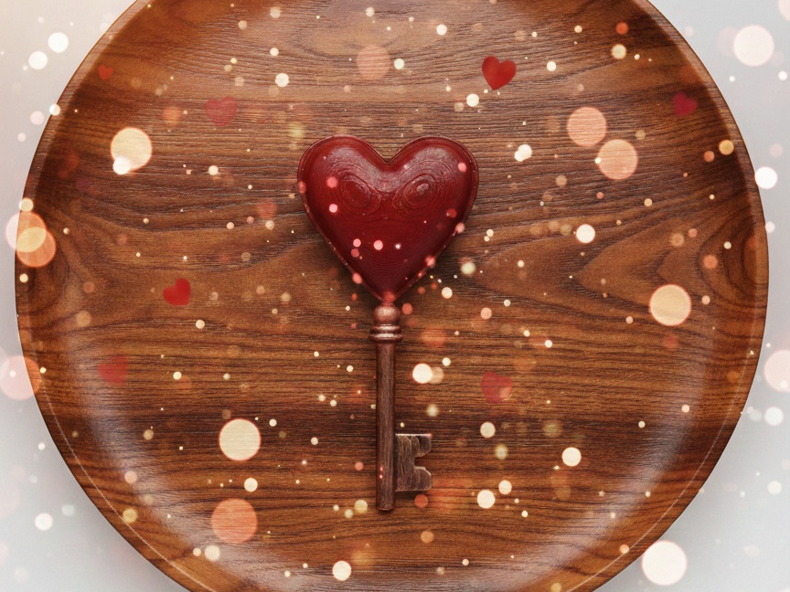 Unlock Your Heart Valentines day  Key
