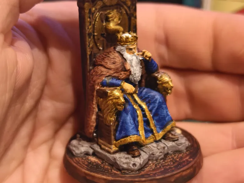 Dungeons and Dragons - King on a throne