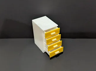 Dollhouse 1:12 4 drawer Kitchen Cabinet Opening