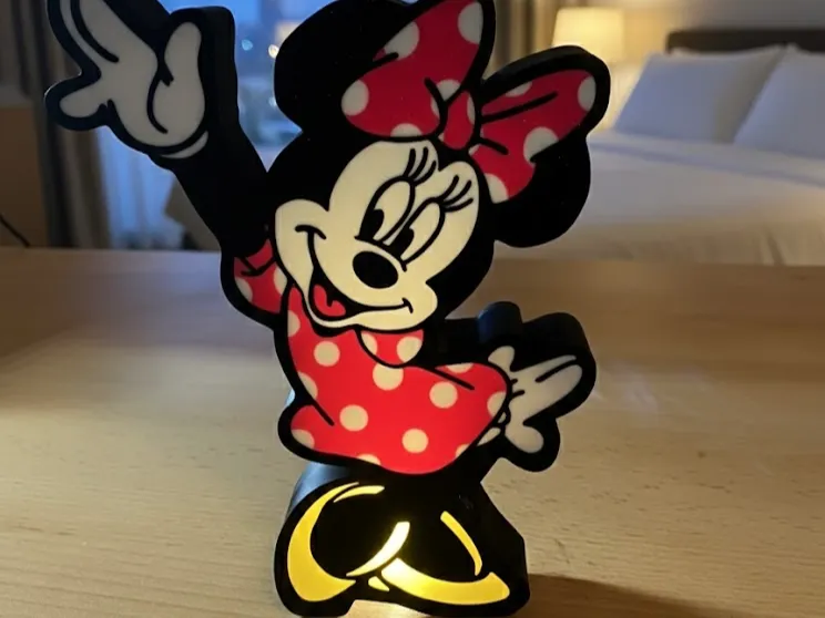 Minnie Mouse Lightbox – 3D Decoration