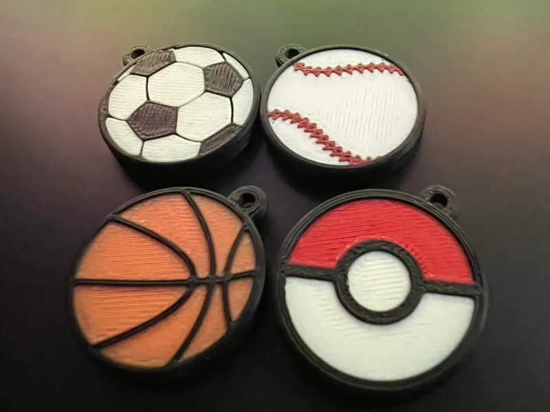 ASSORTED NFC BALLS keychains