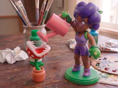 Rosa (Brawl Stars) with Carnivorous Plant