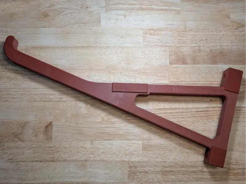 Extra-strong 54cm long wallmount support for kayak