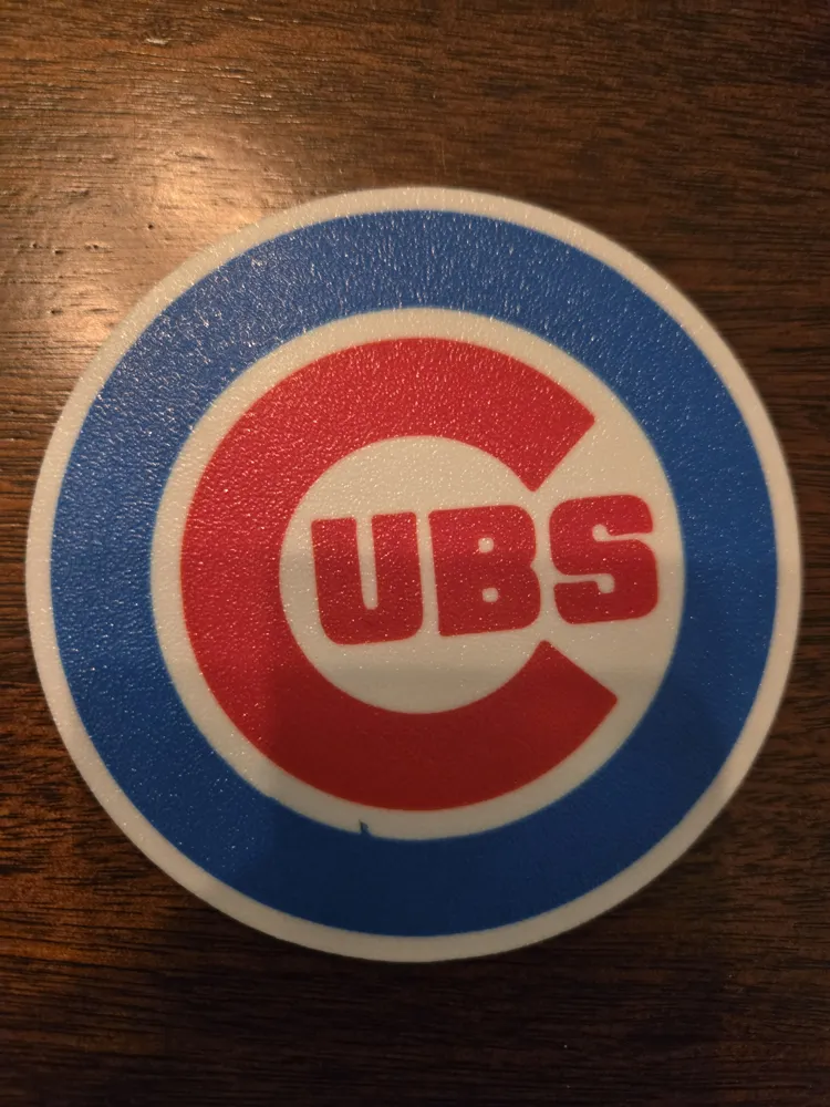 Chicago Cubs Coaster or Wall Display - Free 3D Print Model - MakerWorld