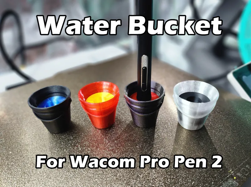 Water Bucket Wacom Pro Pen 2 holder