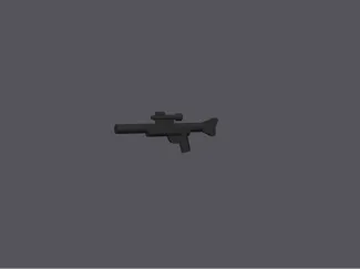 Minifigure compatible gun leg0