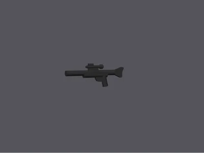 Minifigure compatible gun leg0