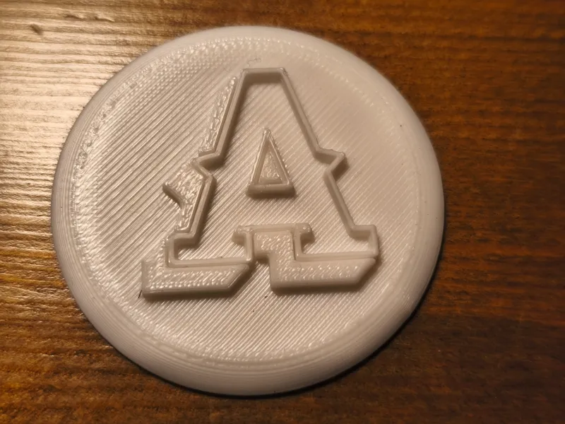 Leather stamp: letter 'A' - 28.8mm x 29.5mm