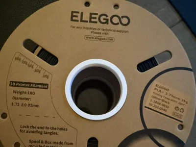 Elegoo cardboard spool adapter for inner ring 