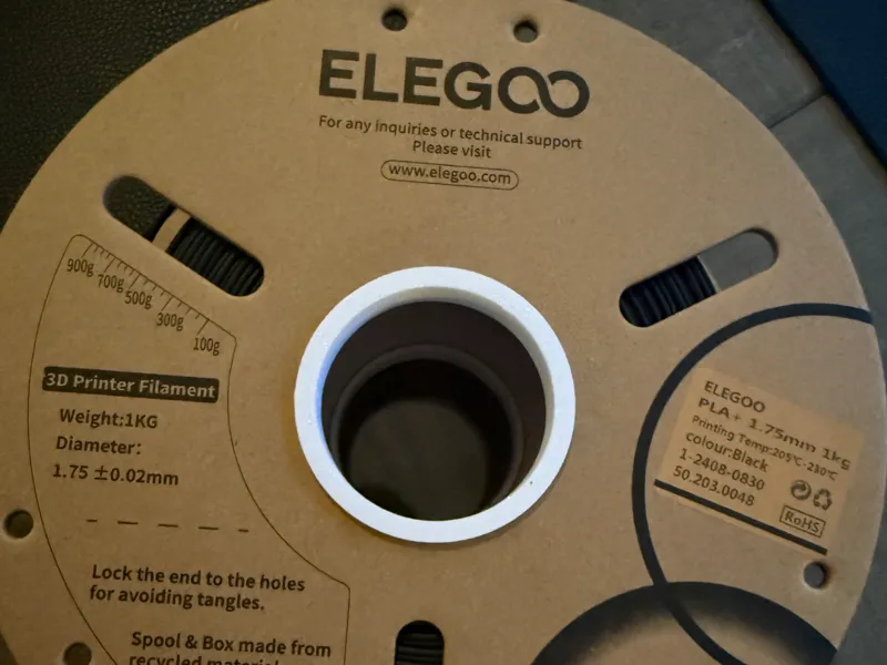 Elegoo cardboard spool adapter for inner ring 