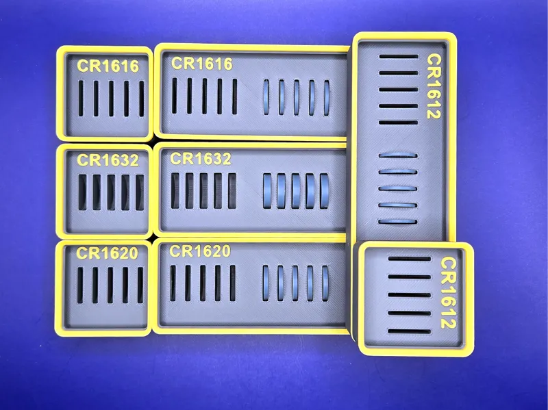 CR16xx Coin Battery Storage for Gridfinity