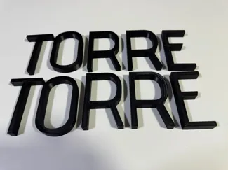 LETRA CAIXA ESCRITO TORRE 