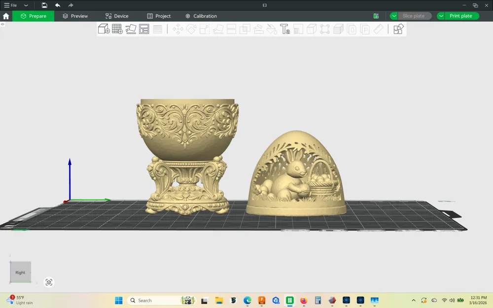 Kids Faberge style Easter Egg container - Free 3D Print Model - MakerWorld