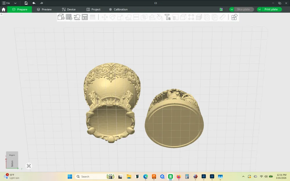 Kids Faberge style Easter Egg container - Free 3D Print Model - MakerWorld