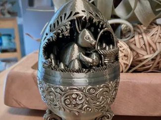 Kids Faberge style Easter Egg container