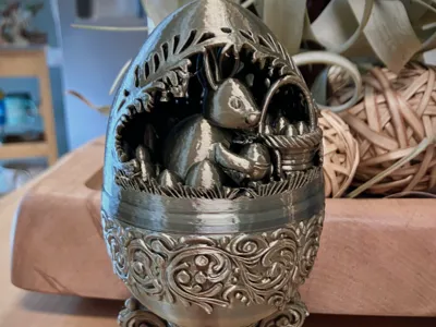 Kids Faberge style Easter Egg container