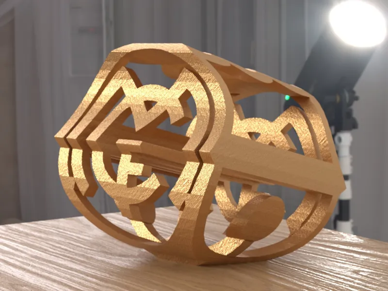 Real Madrid + Barcelona Dual Logo Illusion Figure