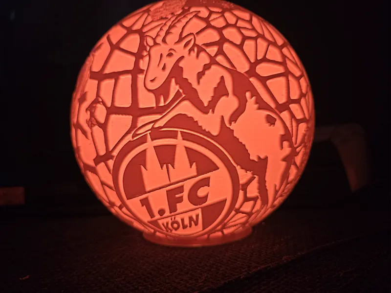 1 FC Köln Lampe LED Mondlampe