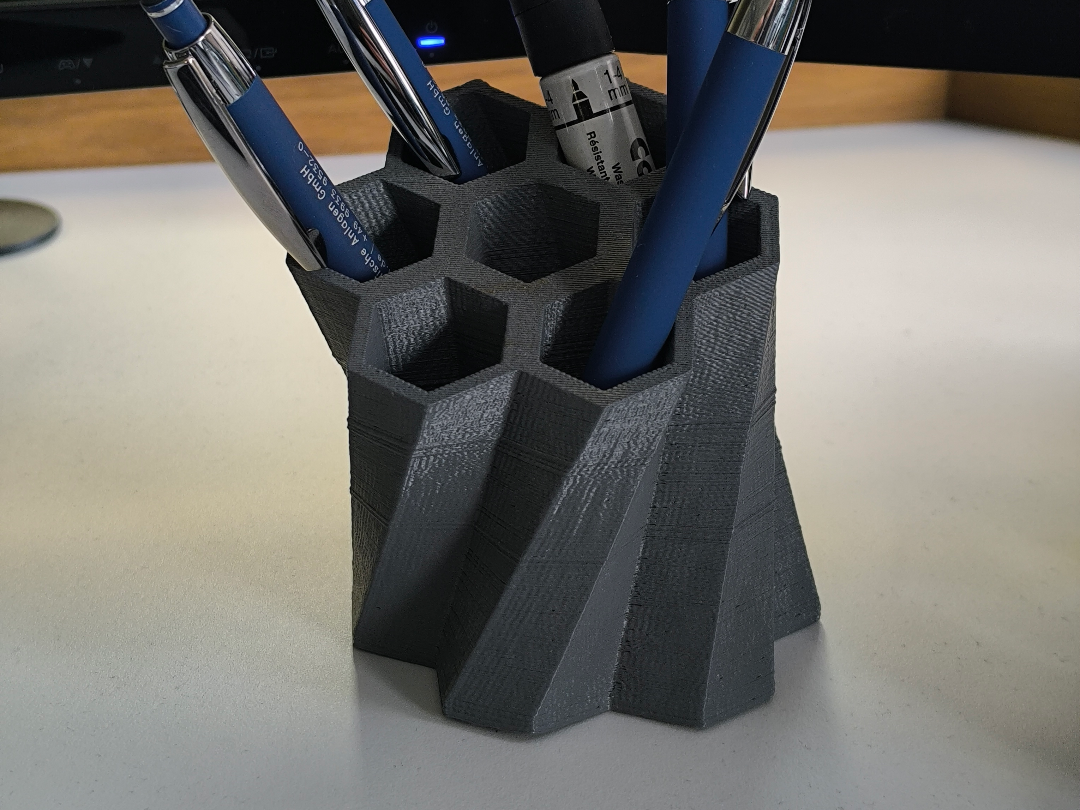 Bienenwaben Stiftehalter Honeycomb Pen Holder 