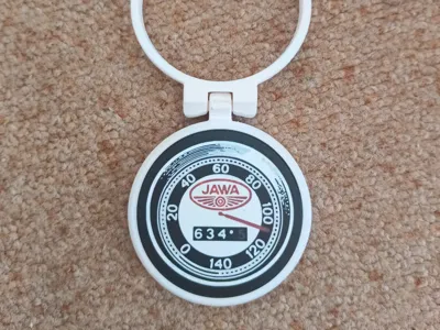 removable JAWA emblem to lid metal cans