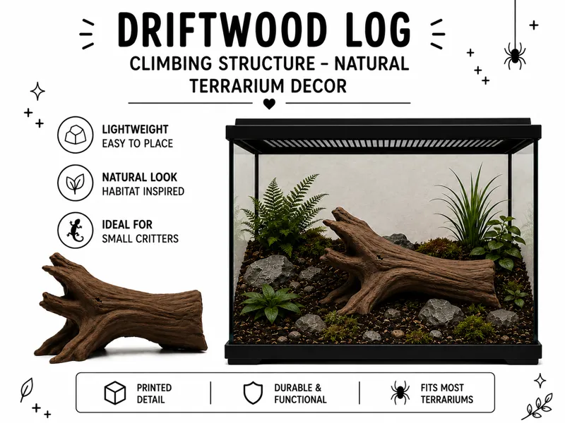 Driftwood Log Climbing Structure – Natural