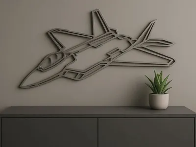 Wall decoration: F22 Raptor