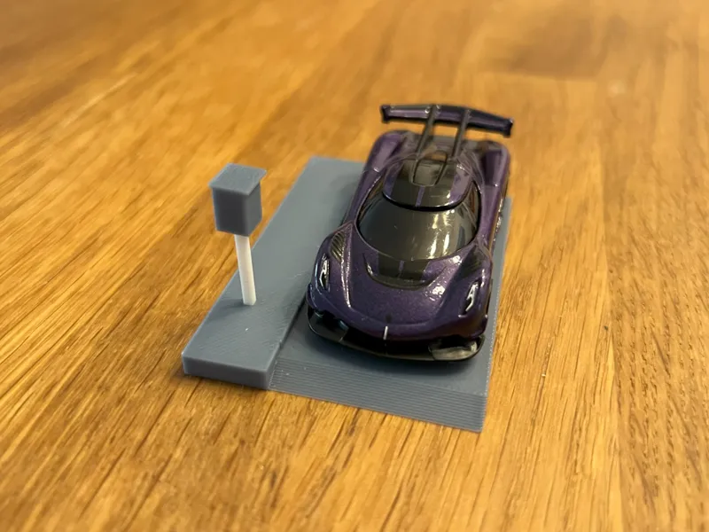 Speed camera 1/64 scale car street diorama garage