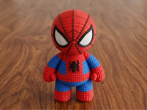 Figura decorativa: Knitted SpiderMan Figure | Marvel — referencia de MakerWorld