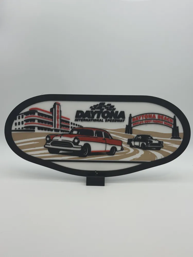 Daytona International Speedway Race Track Art - Free 3D Print Model ...