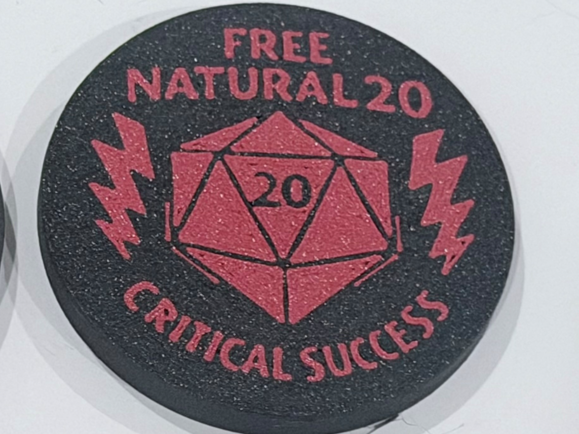 Free D20 Token (Gift to D&D Players)