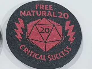 Free D20 Token (Gift to D&D Players)