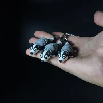 Accesorio para impresora 3D: Flexi Funny Badger — vista de referencia 3