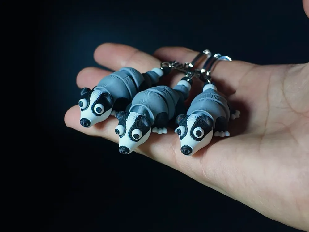 Accesorio para impresora 3D: Flexi Funny Badger. Referencia del modelo original.