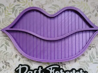 Lips Shape Rhinestone Tray