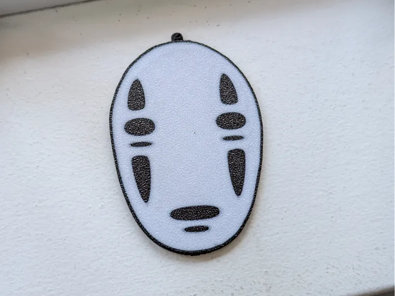 spirited away no face keychain