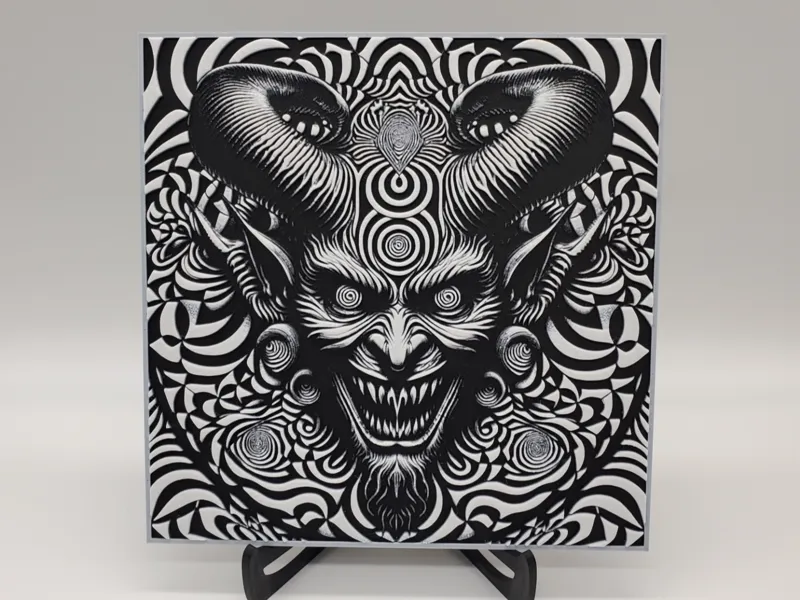 Psychedelic Demon Visual Illusion