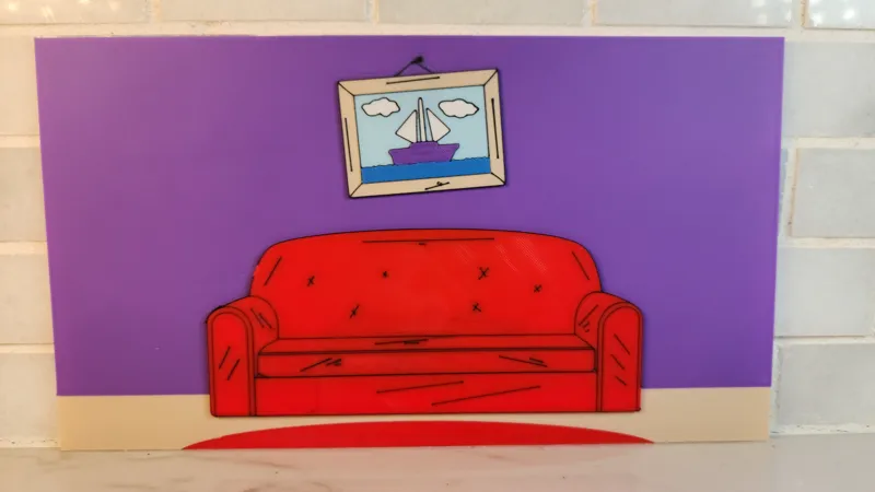 The Simpsons couch background