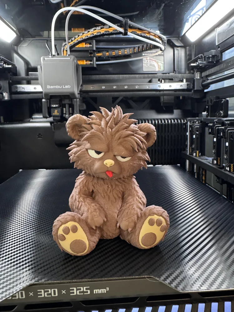 K.O. Bear Figure - Toys - PLA - 3D printed product - фото 5