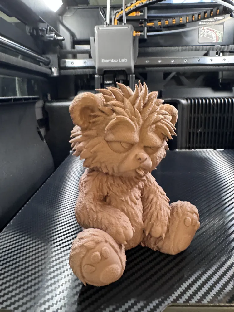 K.O. Bear Figure - Toys - PLA - 3D printed product - фото 3