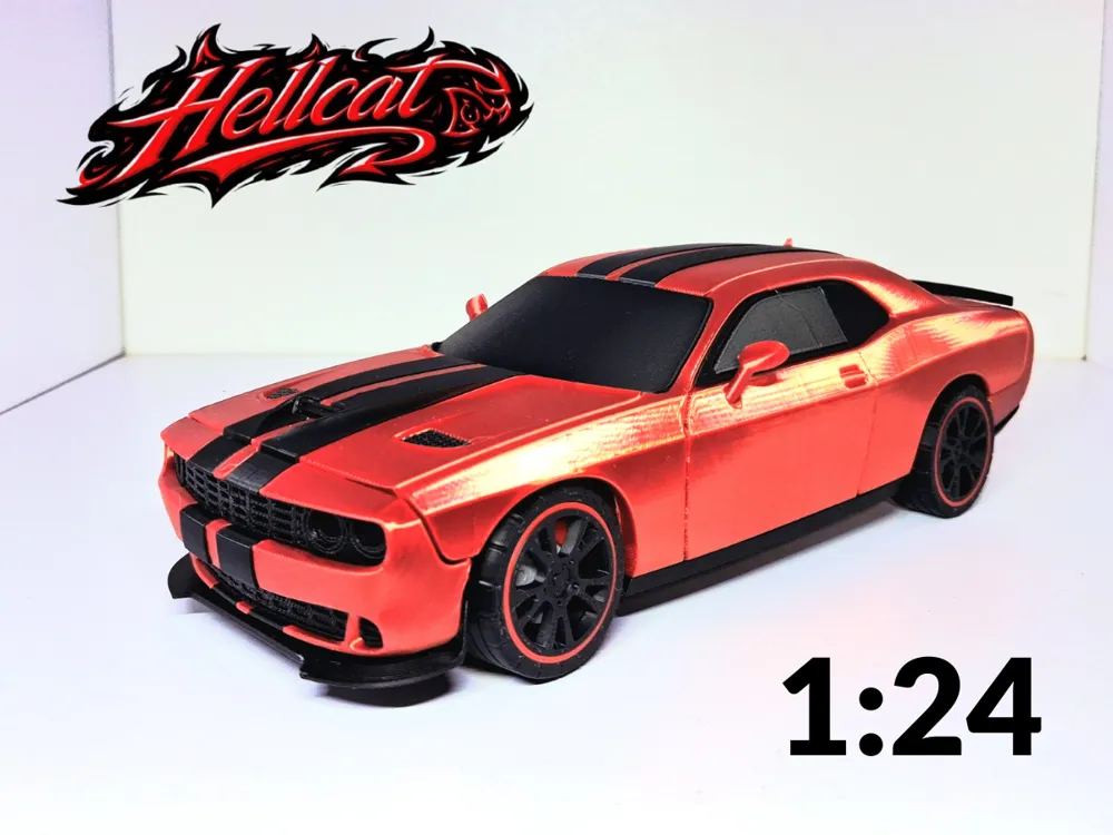 CHALLENGER HELLCAT 1:24 STEERING - Free 3D Print Model - MakerWorld