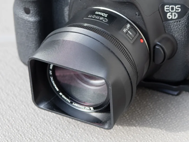 Canon EF 50mm 1.8 STM Square Lens Hood