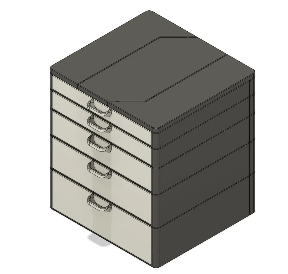 5x5x4U Single - Modular Rack System for Gridfinity Drawers by GrafXP ...